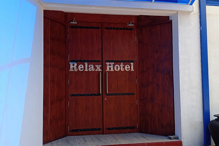 hotel door