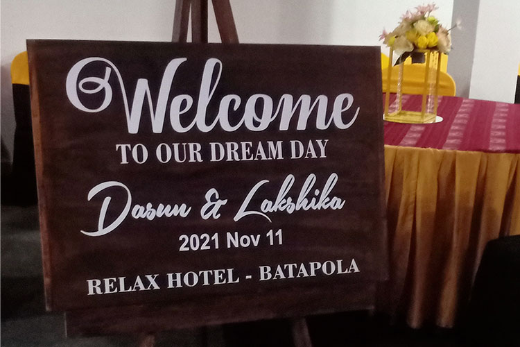 welcome board