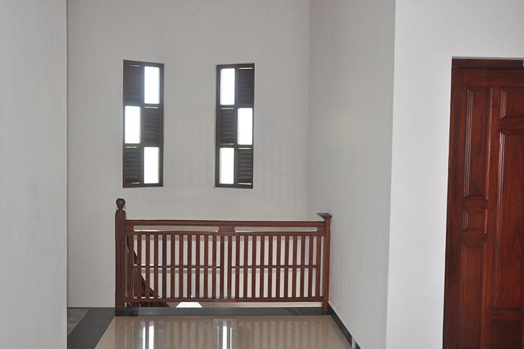upstairs