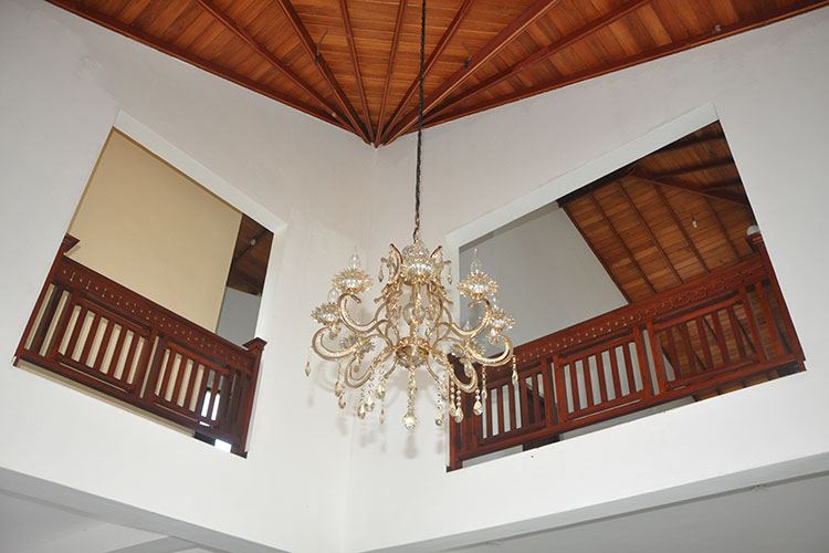 upstairs